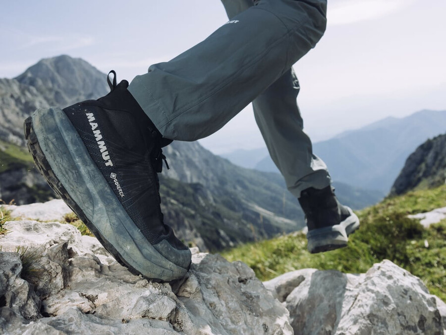 aenergy mtn mid gtx heren zwart-donker staal