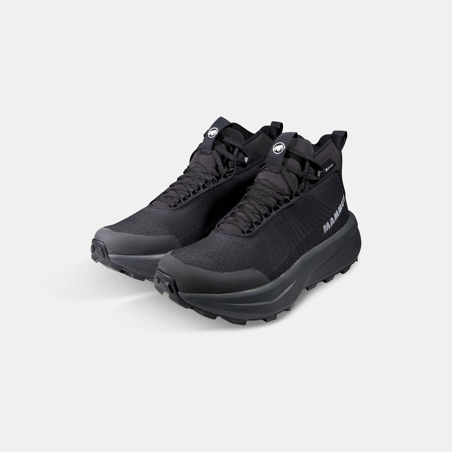 aenergy mtn mid gtx heren zwart-donker staal