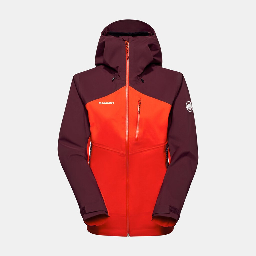alto guide hs hooded jacket women mammut red-vin