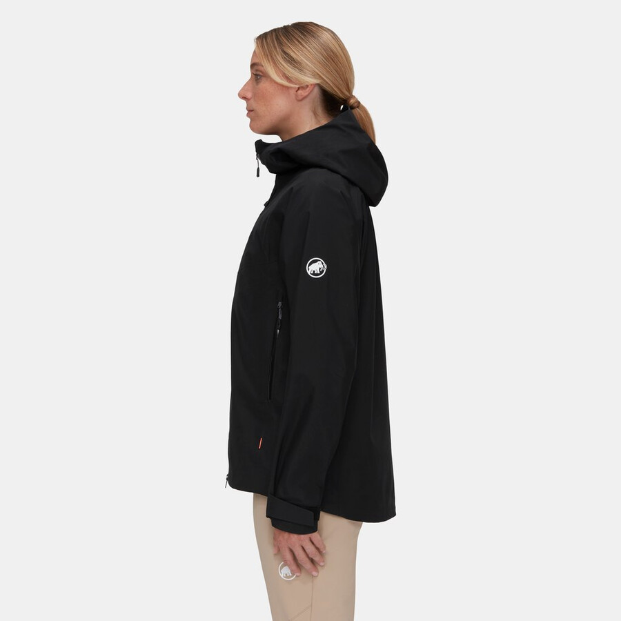 crater iv hs hooded jacket women silver sage-strata