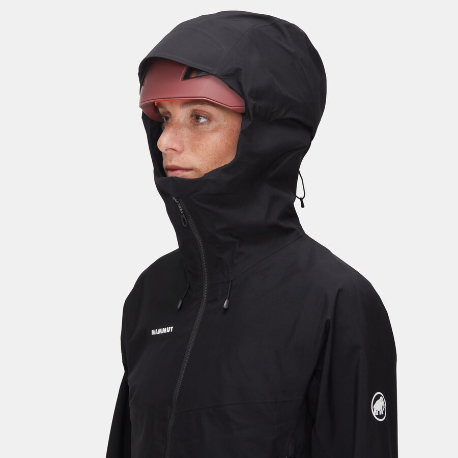 crater iv hs hooded jacket women silver sage-strata