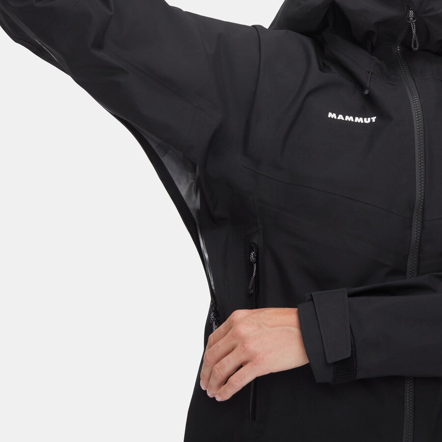 crater iv hs hooded jacket women silver sage-strata