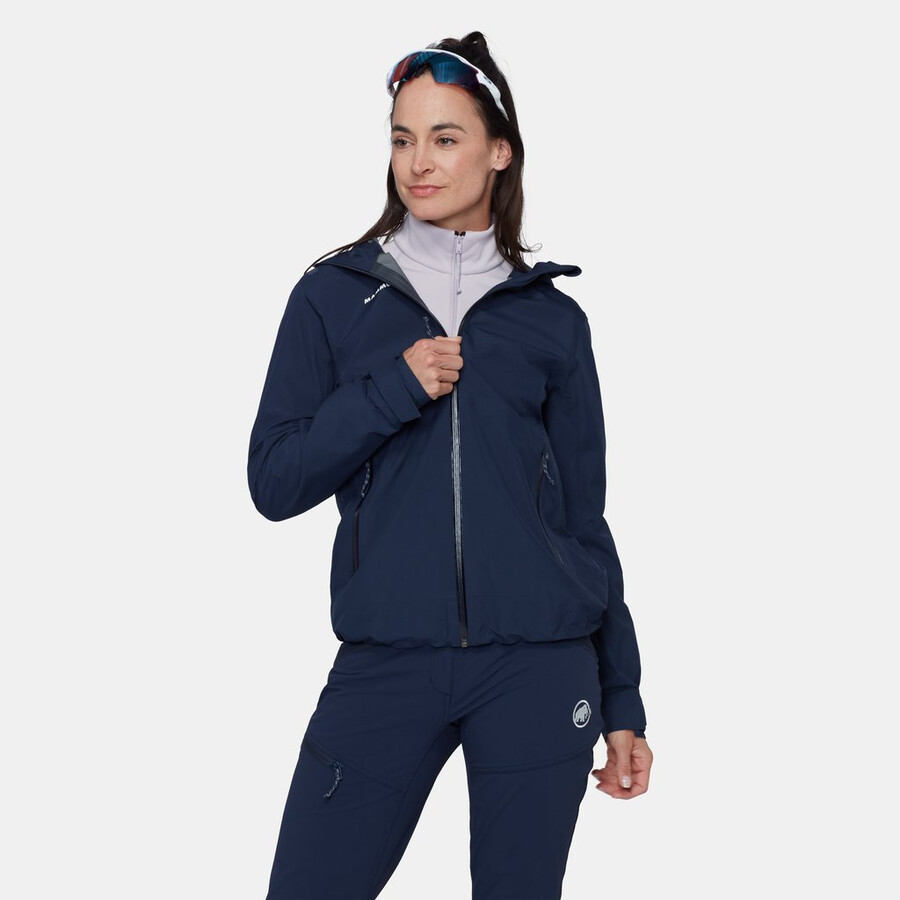 alto light hs hooded jacket women marine