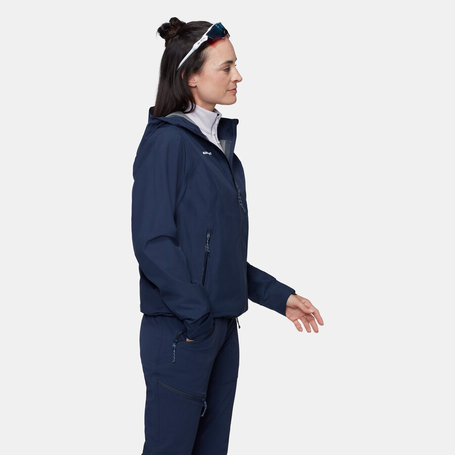 alto light hs hooded jacket women marine