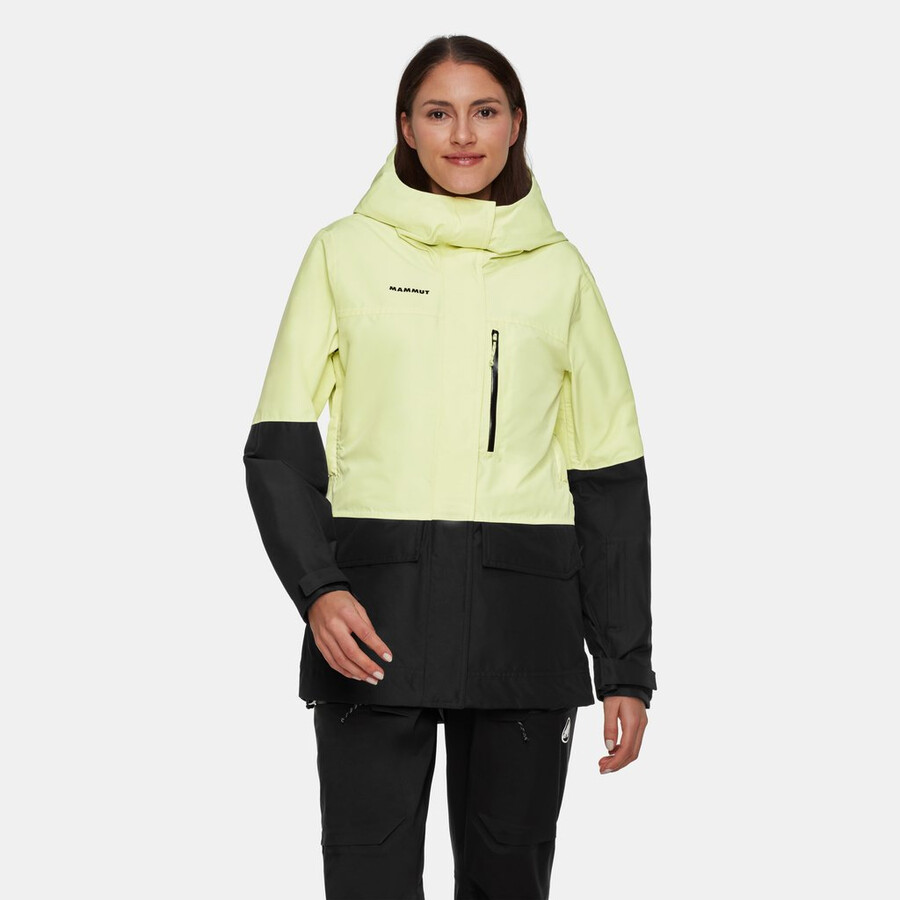 fall line hs thermo hooded jacket women sulai-black