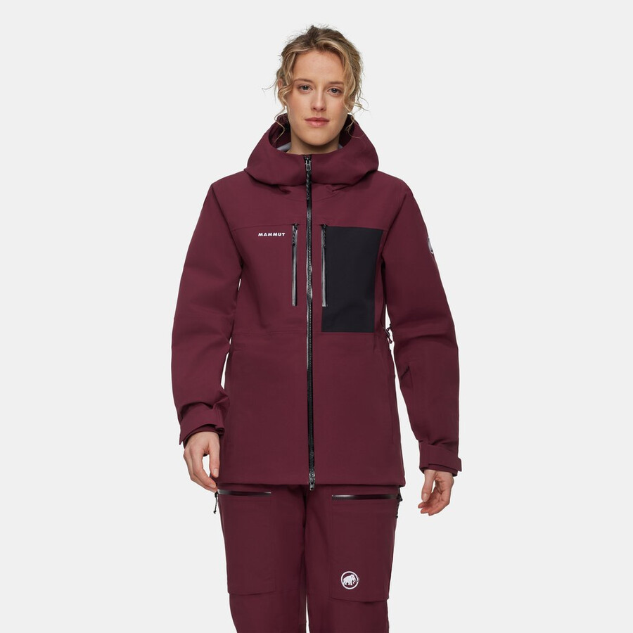stoney hs hooded jacket women vin-black