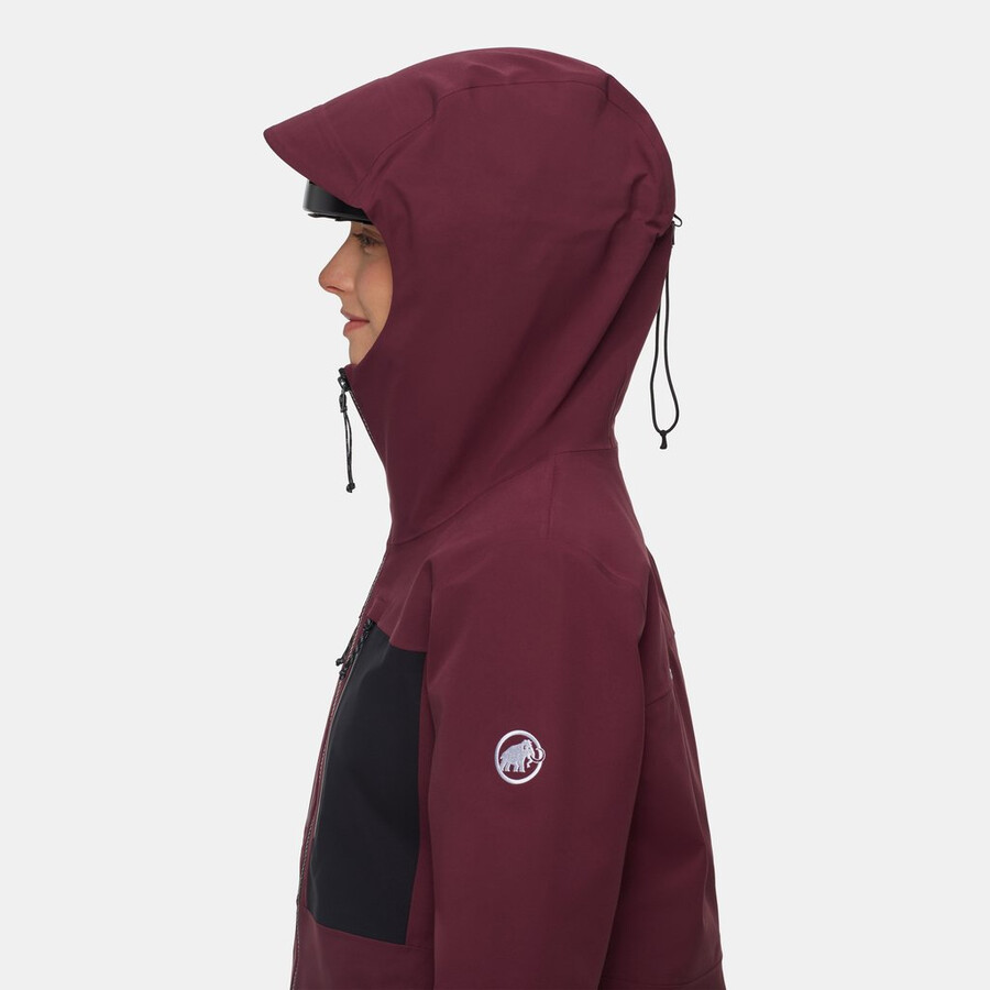 stoney hs hooded jacket women vin-black