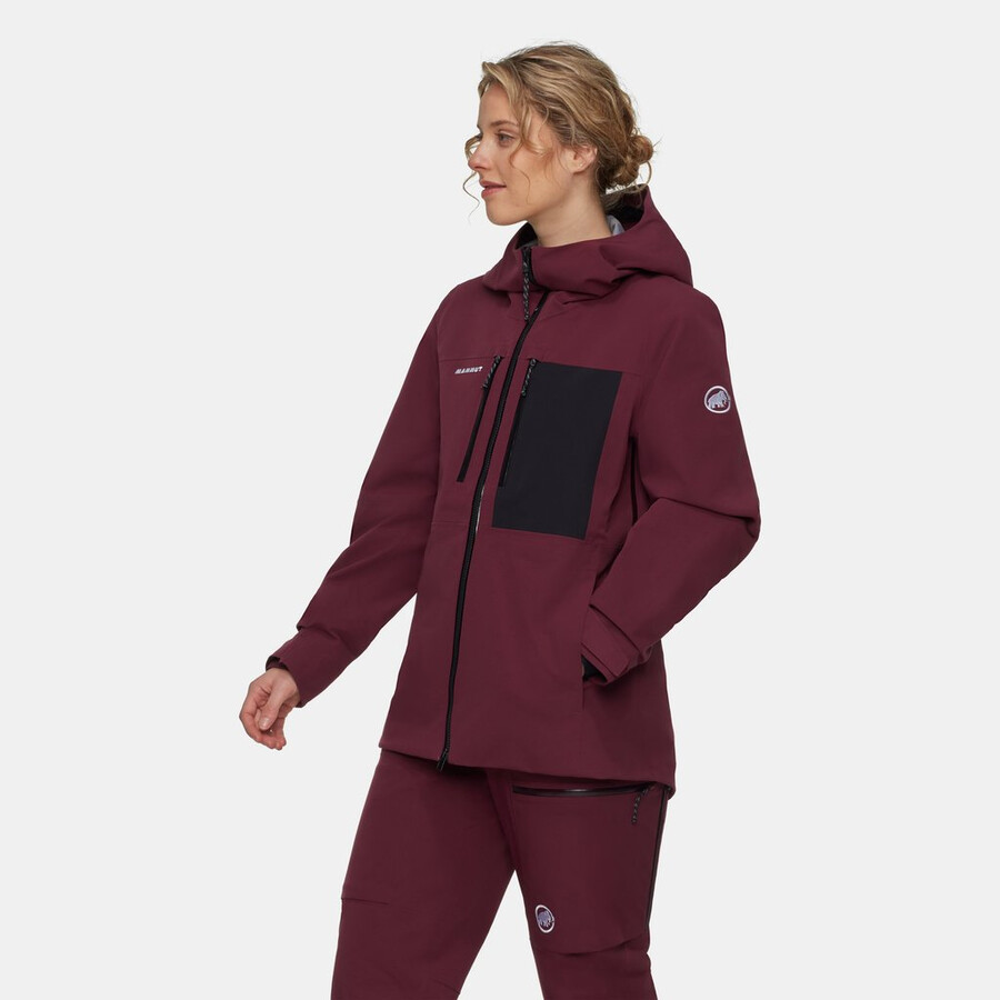 stoney hs hooded jacket women vin-black