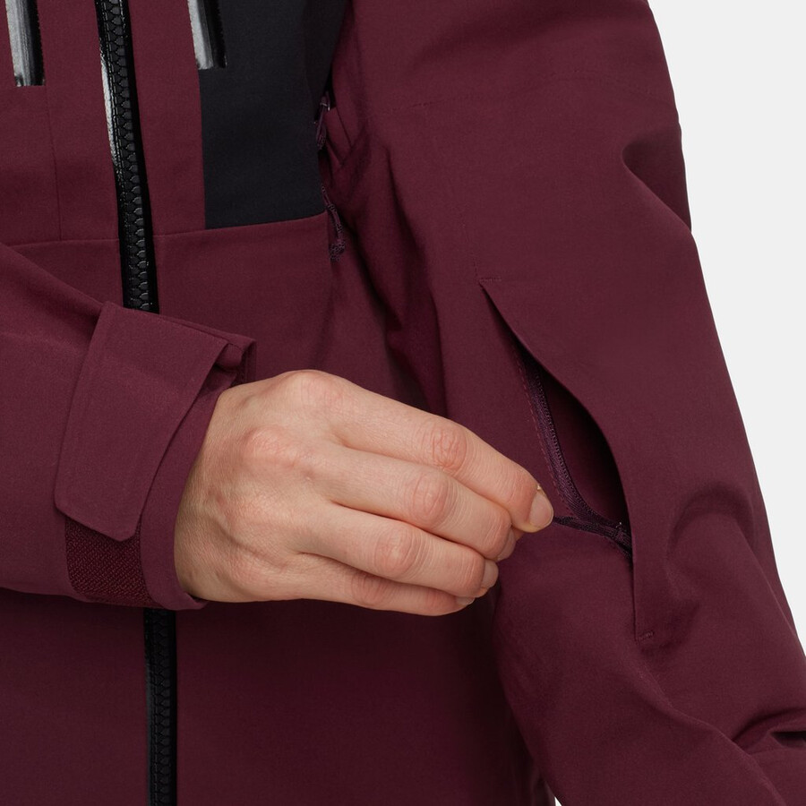 stoney hs hooded jacket women vin-black