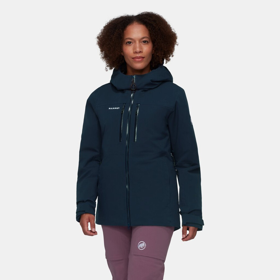 stoney hs thermo hooded jacket women marine