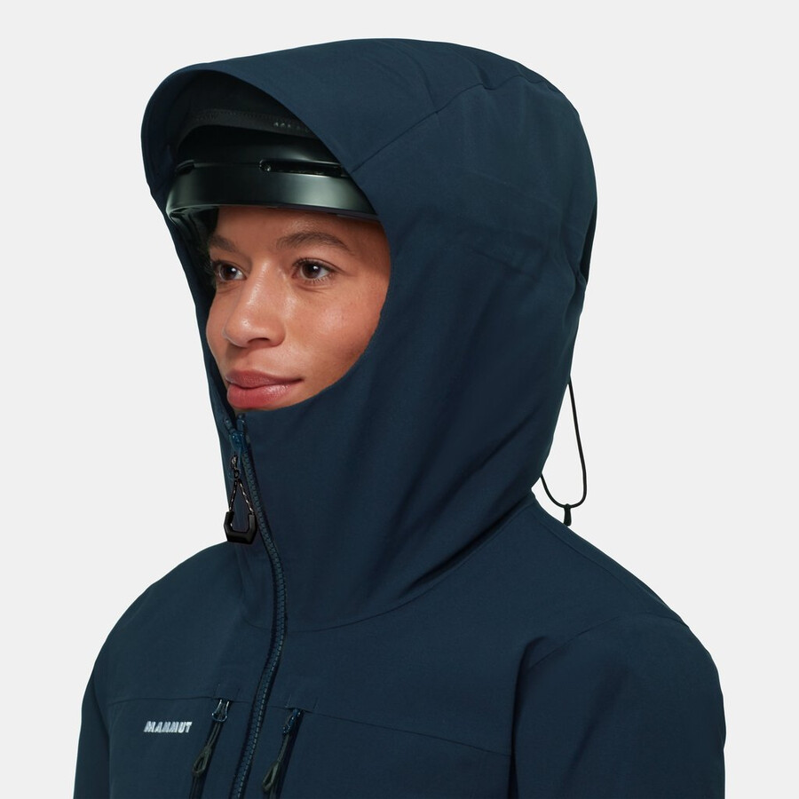 stoney hs thermo hooded jacket women marine
