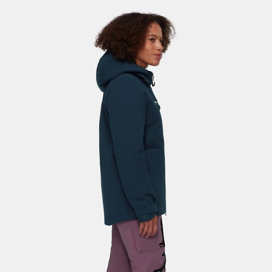 stoney hs thermo hooded jacket women marine