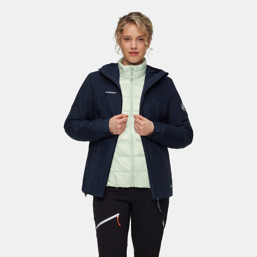 treeline 3-in-1 hs hooded jacket women vin-black