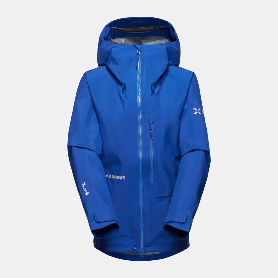 eiger nordwand advanced hs hooded jacket dames eiger blauw
