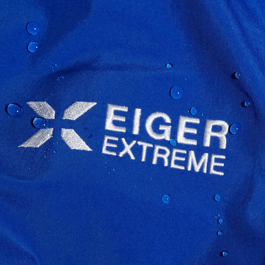 eiger nordwand advanced hs hooded jacket dames eiger blauw