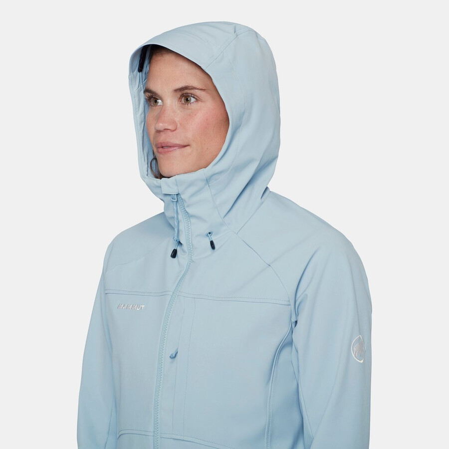 ultimate comfort so hooded jacket dames diepblauwgroen