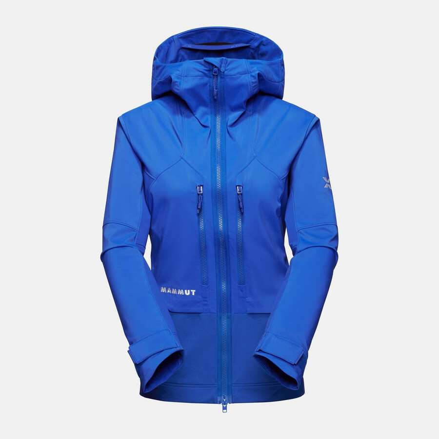 eiger nordwand pro so hooded jacket dames eiger blauw