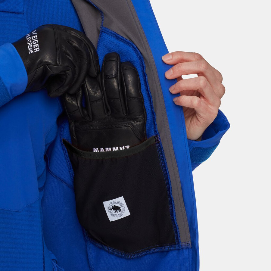 eiger nordwand pro so hooded jacket dames eiger blauw