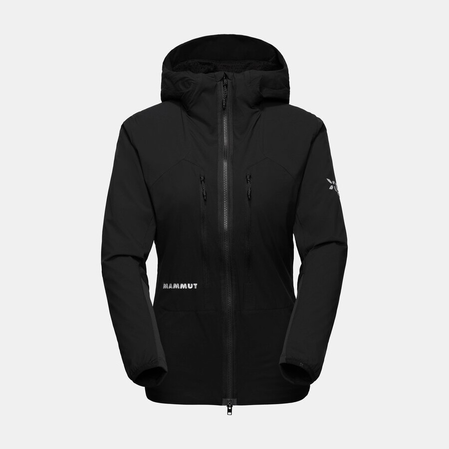 eiger nordwand in flex air hooded jacket dames zwart