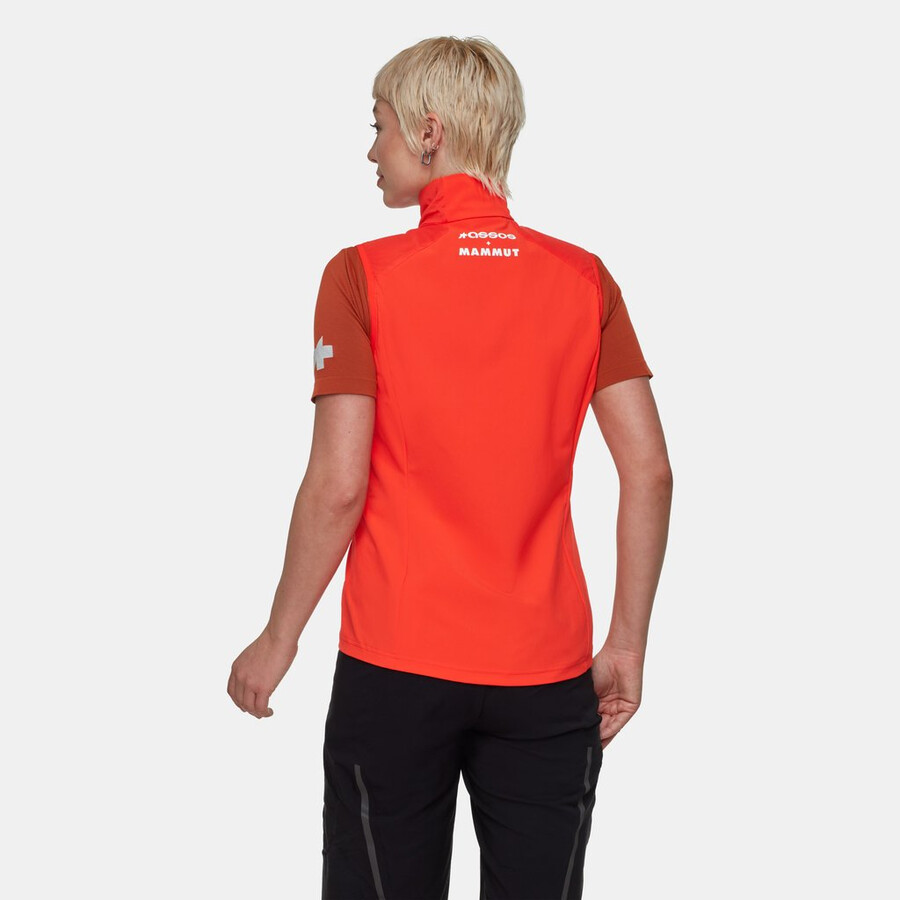 assos x mammut ml hybrid vest dames mammut rood