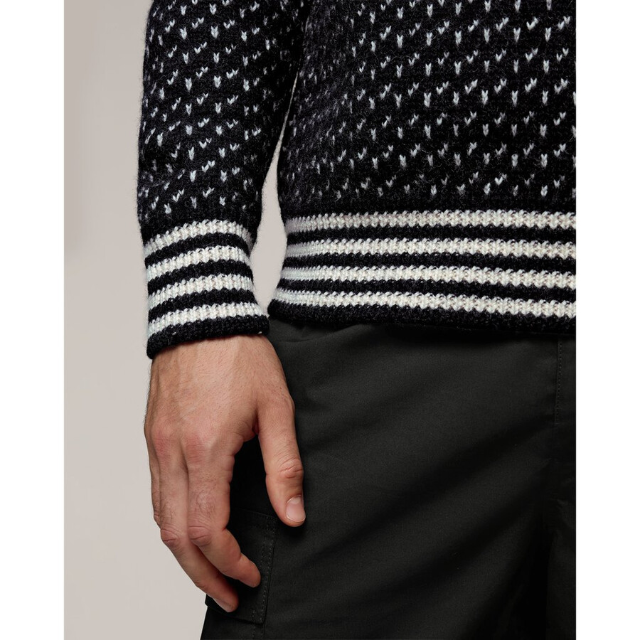 mammut x cabourn direttissima wool ml sweater zwart marineblauw