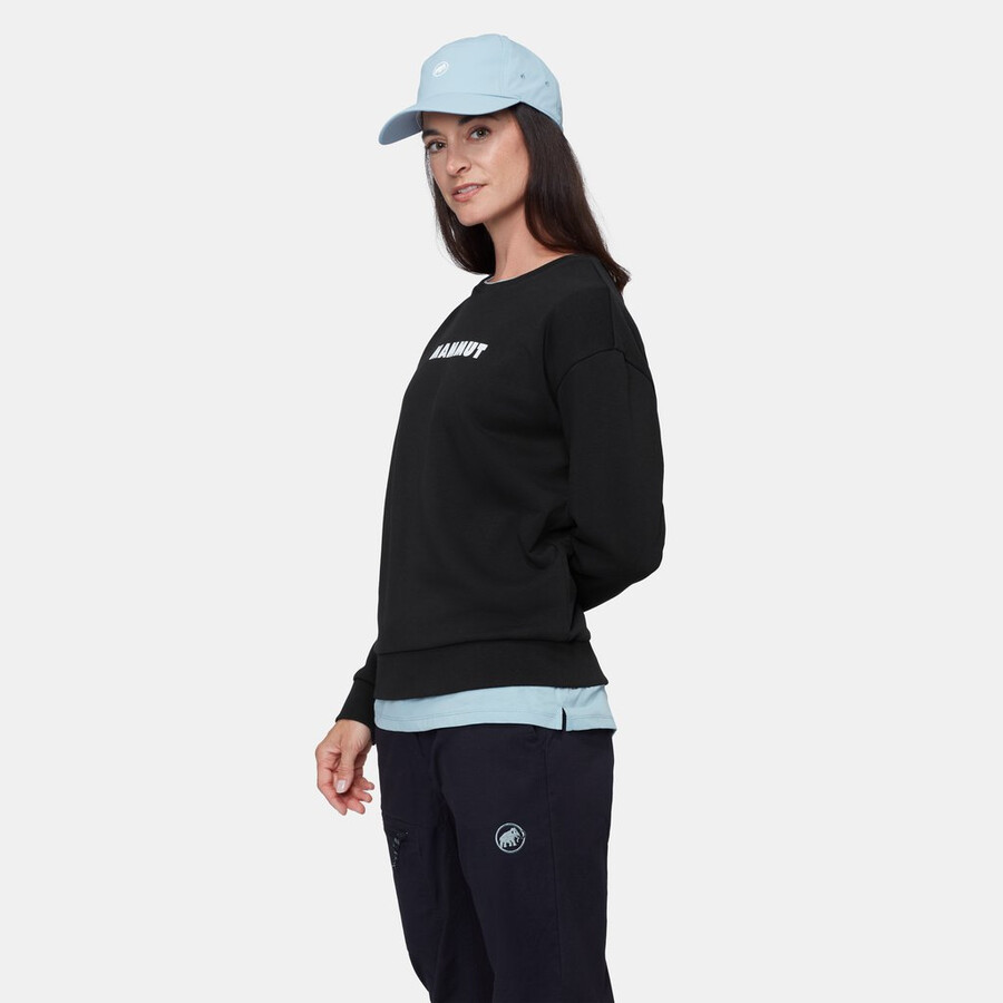 mammut core ml crew neck dames logo zwart