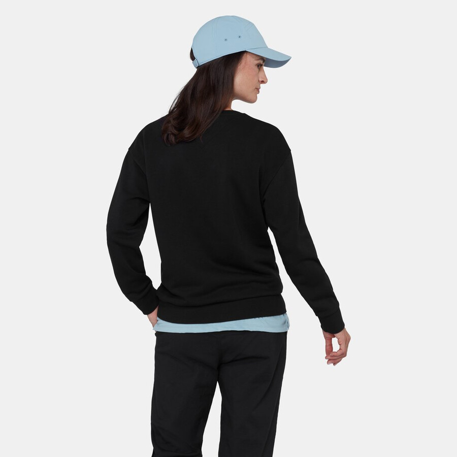 mammut core ml crew neck dames logo zwart
