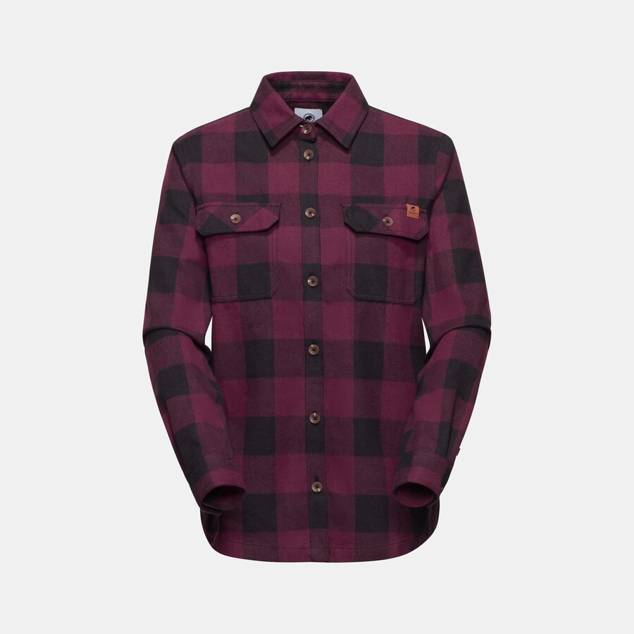 tamaro shirt met lange mouwen voor dames vin-zwart