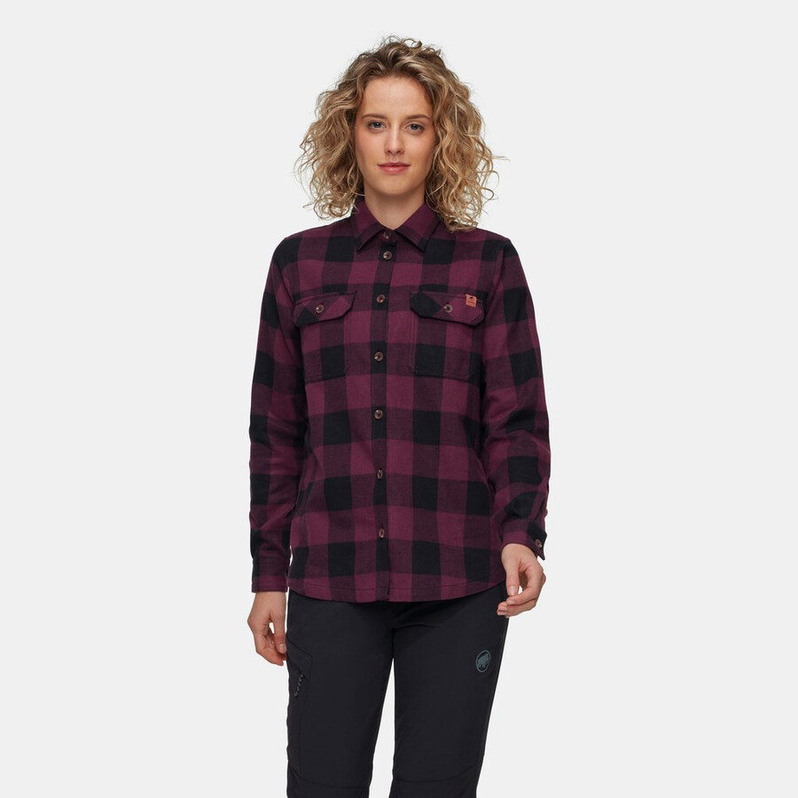 tamaro shirt met lange mouwen voor dames vin-zwart