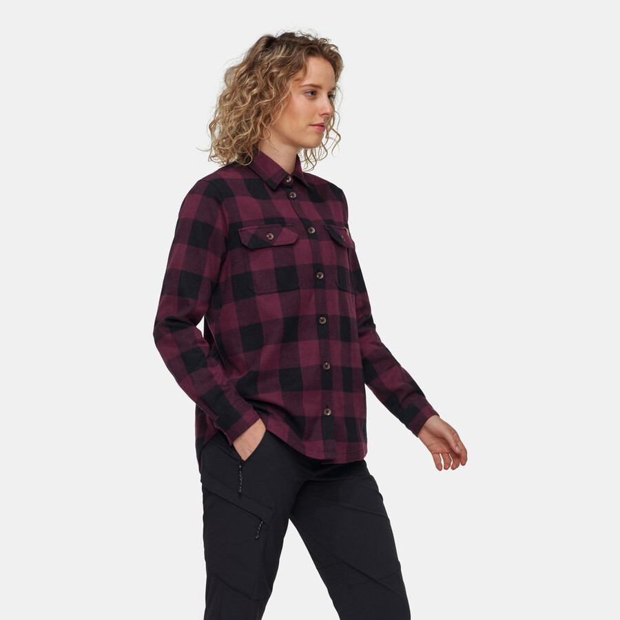 tamaro shirt met lange mouwen voor dames vin-zwart