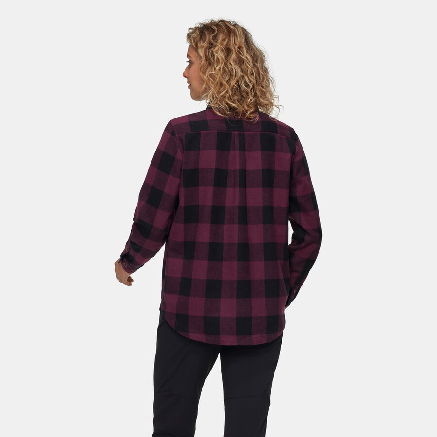 tamaro shirt met lange mouwen voor dames vin-zwart