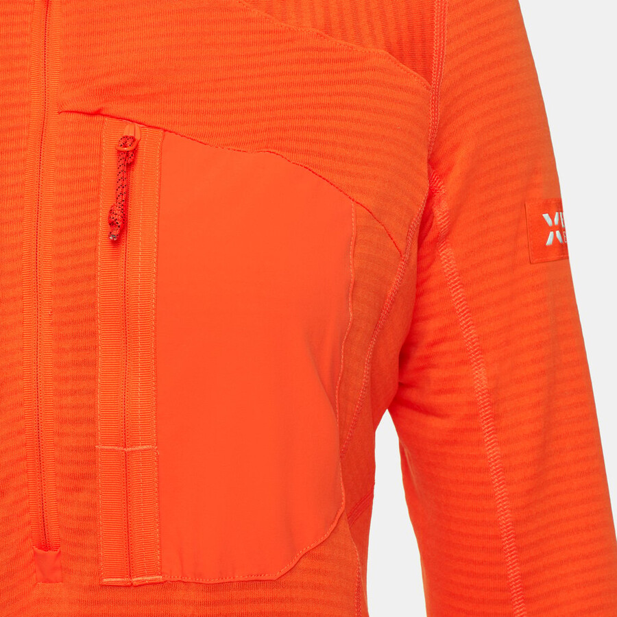 eiger nordwand advanced fl half zip pull dames eiger oranje