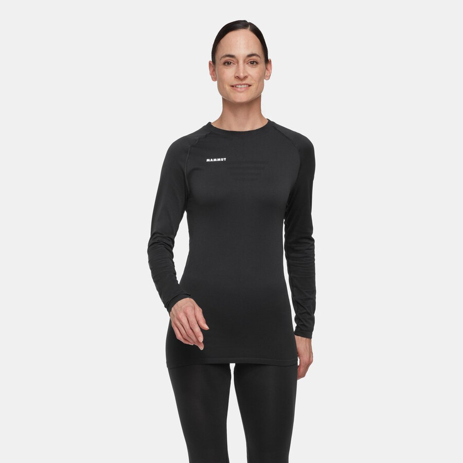 all-mountain seamless bl longsleeve mid dames zwart