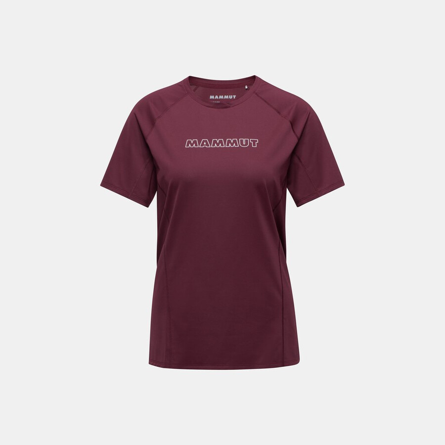 selun fl t-shirt voor dames met logo in zilvergroen