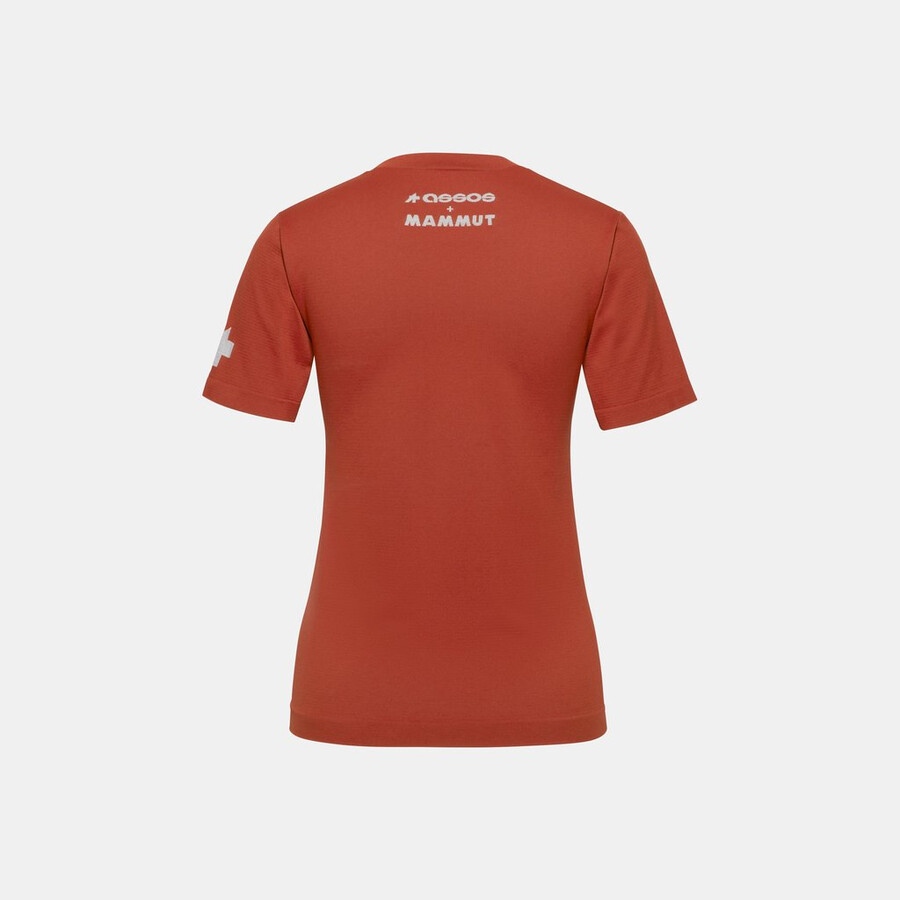 assos x mammut tactica dames t-shirt t5 roestbruin