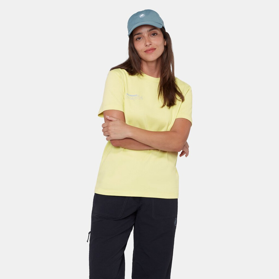 mammut base t-shirt dames multi-pitch holunder