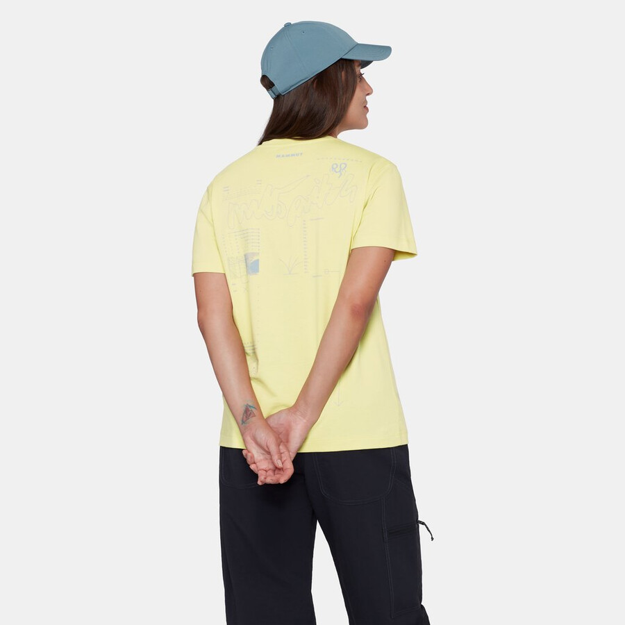 mammut base t-shirt dames multi-pitch holunder