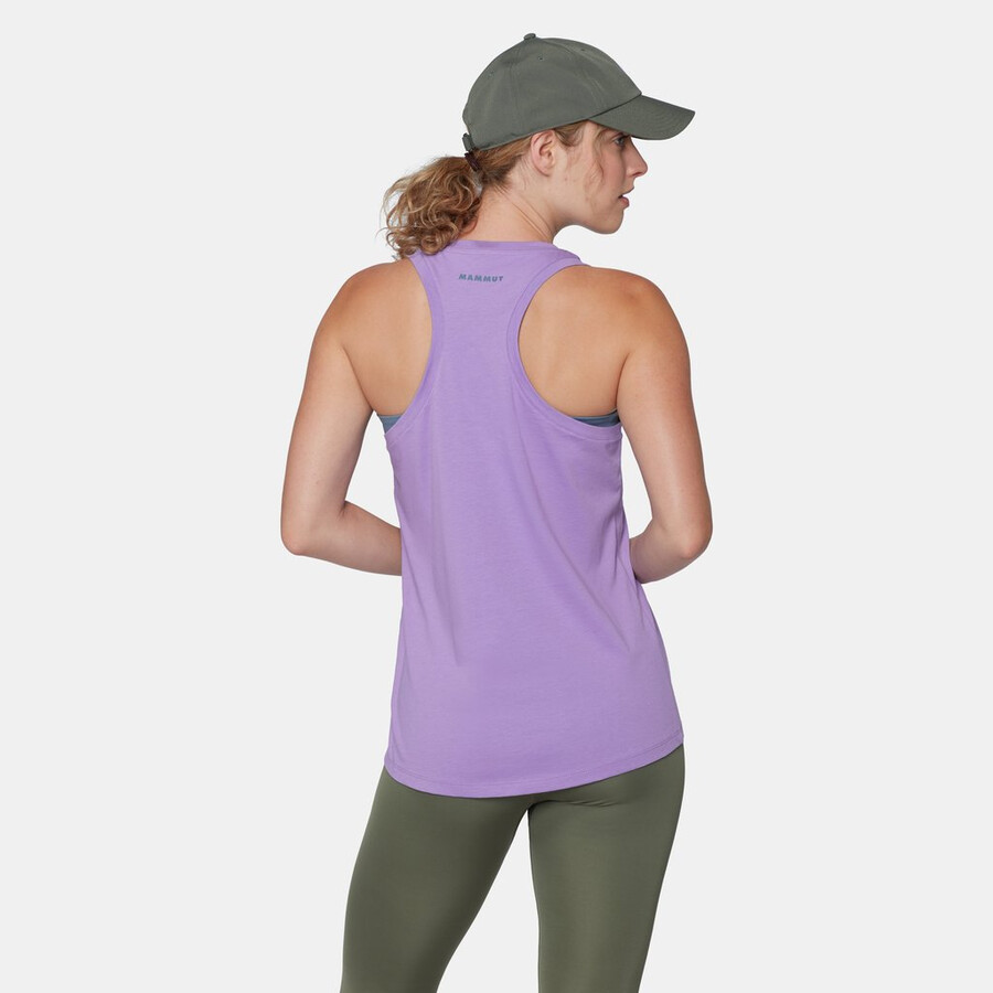 mammut core tanktop voor dames met bloemen- en lavendelmotief
