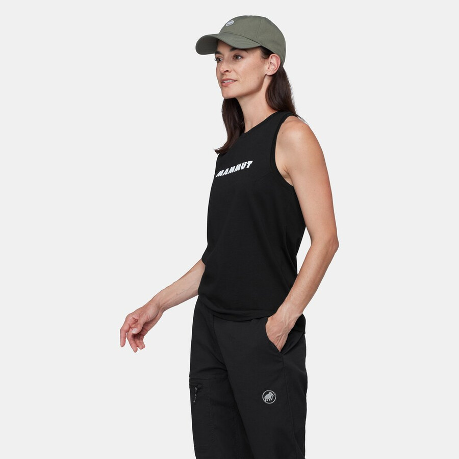 mammut core tanktop voor dames met logo zwart