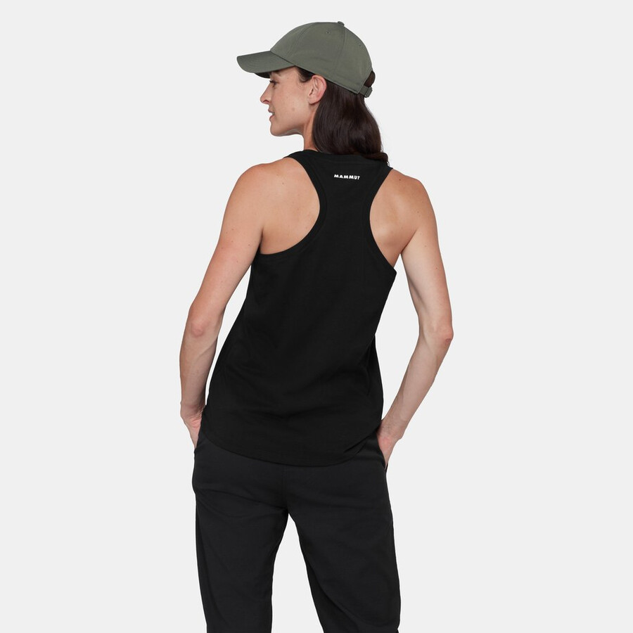 mammut core tanktop voor dames met logo zwart