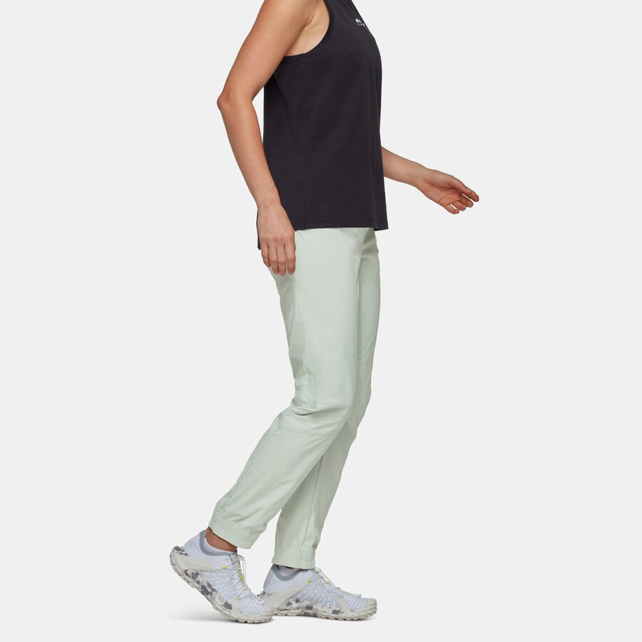massone lichte broek dames zilvergroen