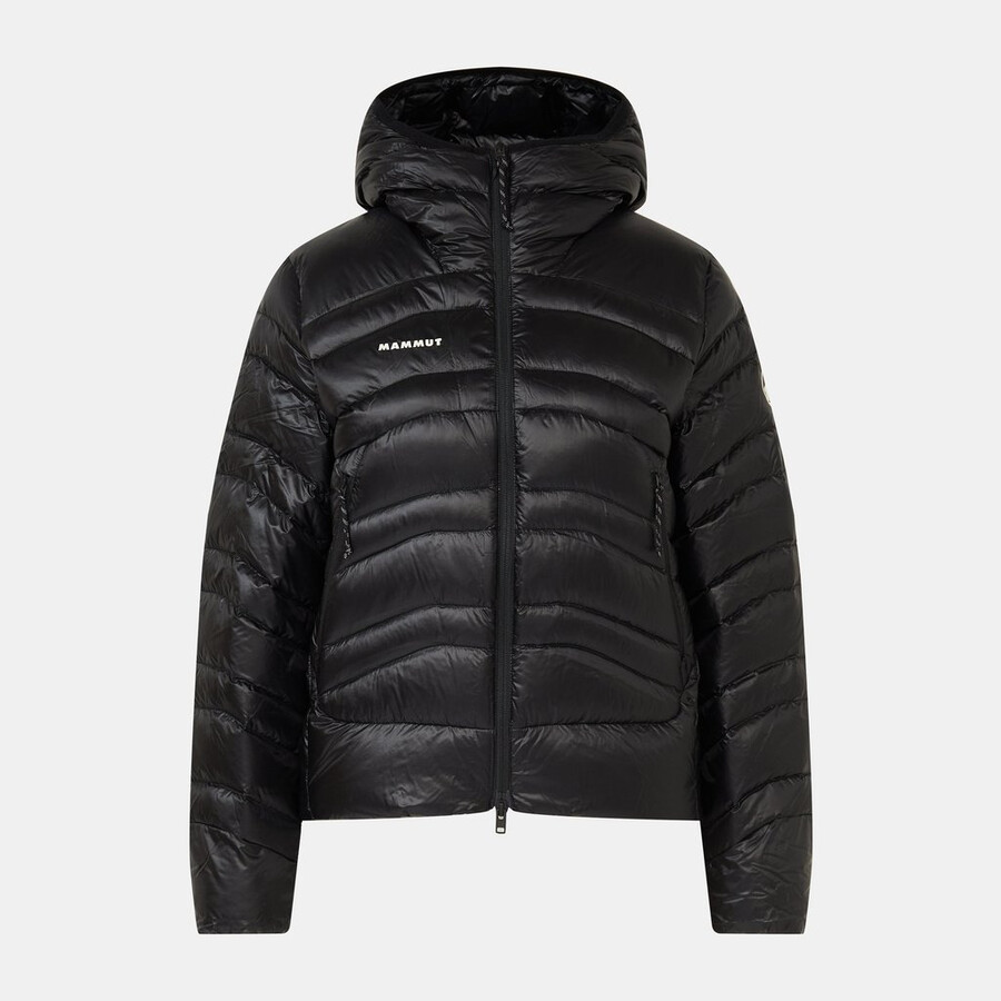 valley light in hooded jacket women creas black