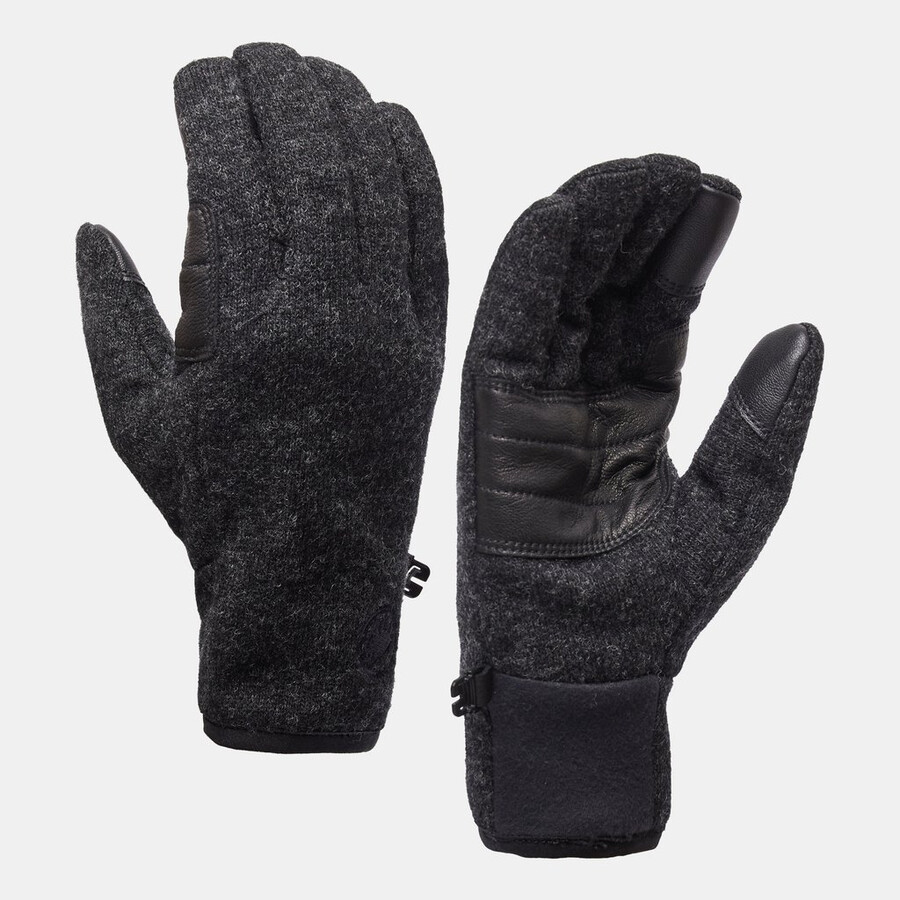 passion glove zwart melange