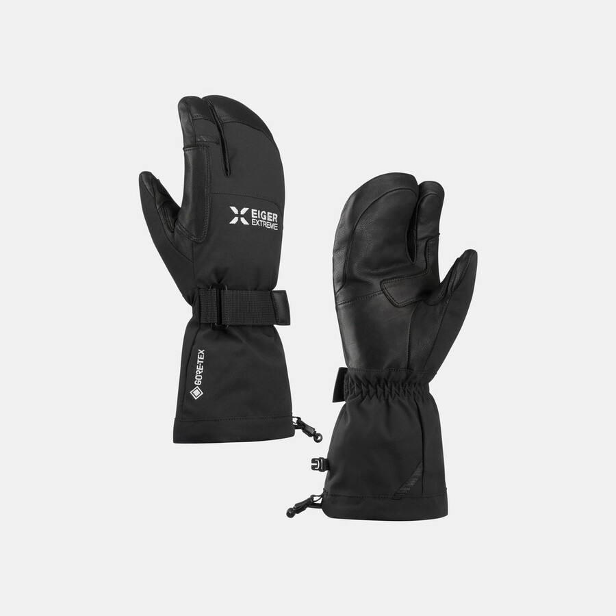 eiger nordwand warm 3-vingerhandschoen zwart