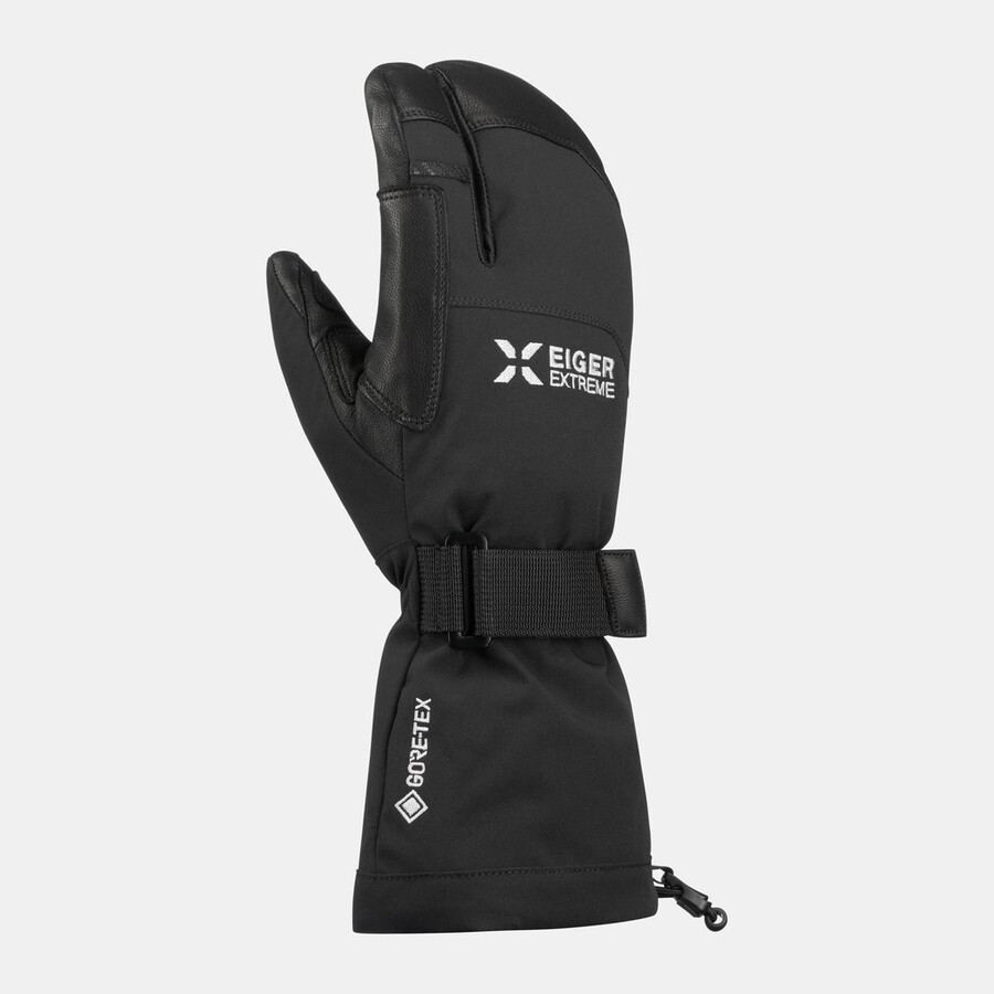 eiger nordwand warm 3-vingerhandschoen zwart