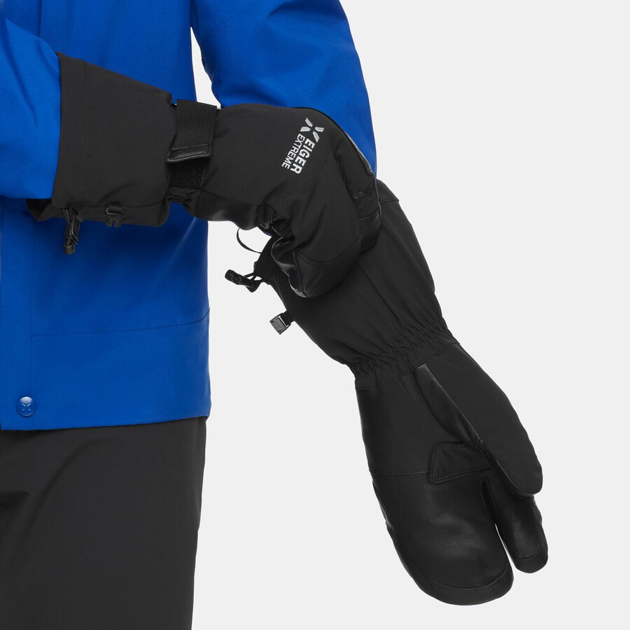 eiger nordwand warm 3-vingerhandschoen zwart