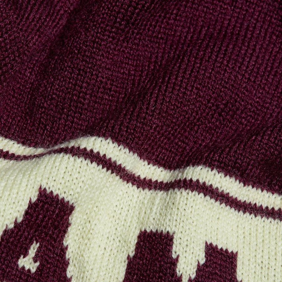 peaks beanie zwart-wit