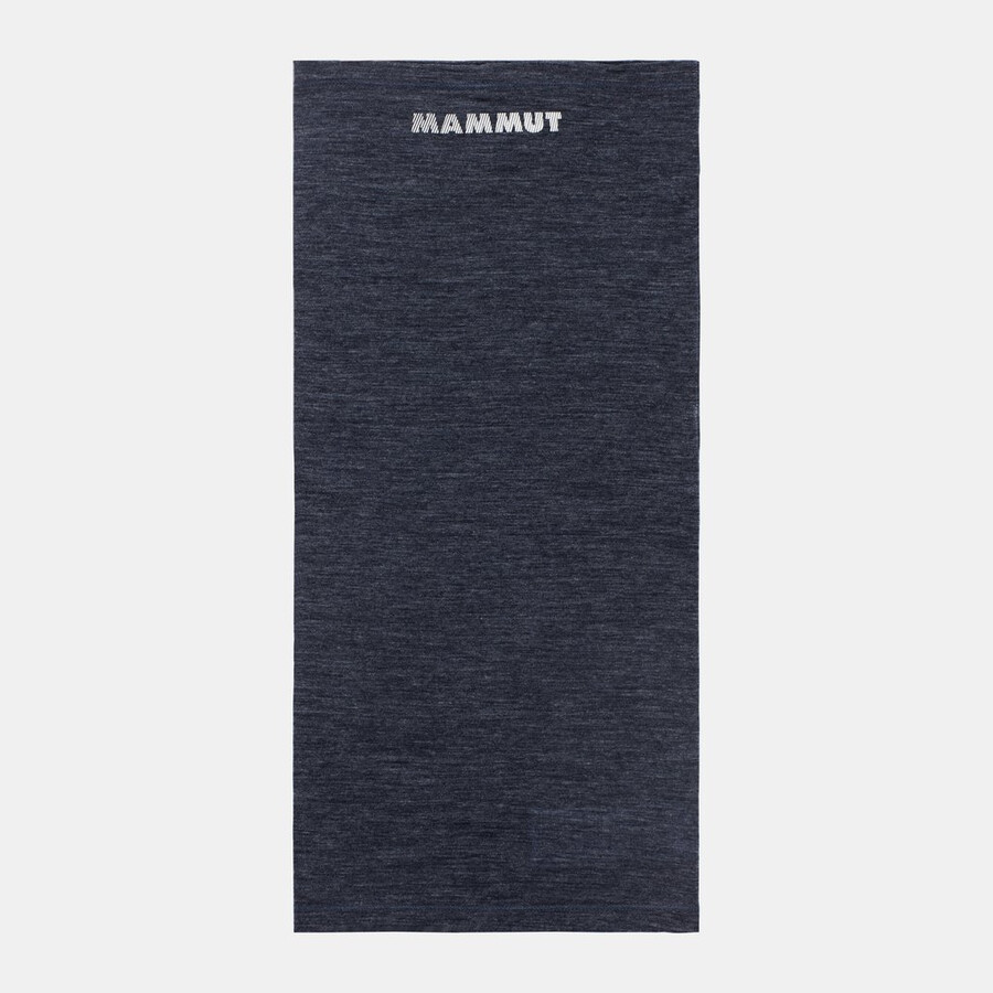 nekwarmer van boomwol marineblauw melange