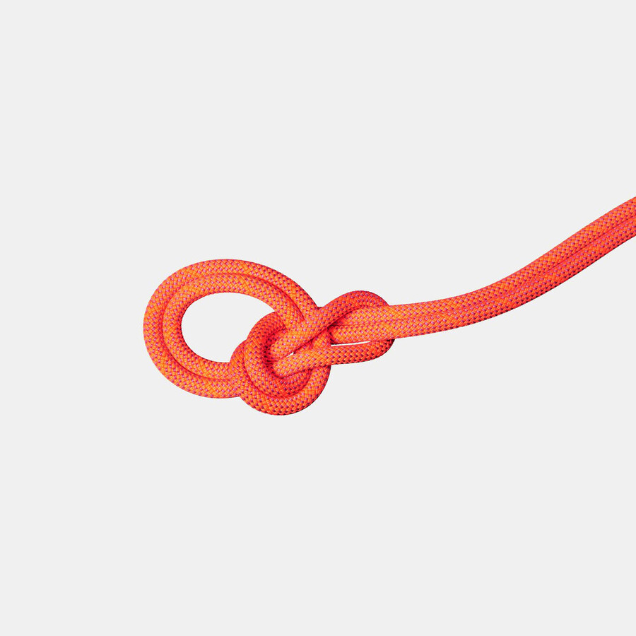 9.8 klimtouw voor droge routes crag dry rope 80m levendig oranje-lavendelkleurig