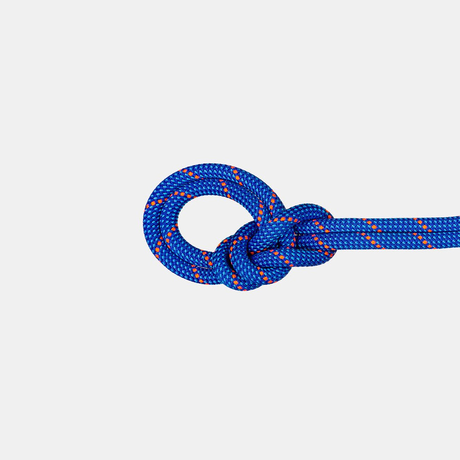 9.5 rotswand droog touw 80m blauwe oceaan